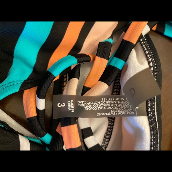 Torrid Multi Stripe Wireless Bikini Top - Picture 7 of 7